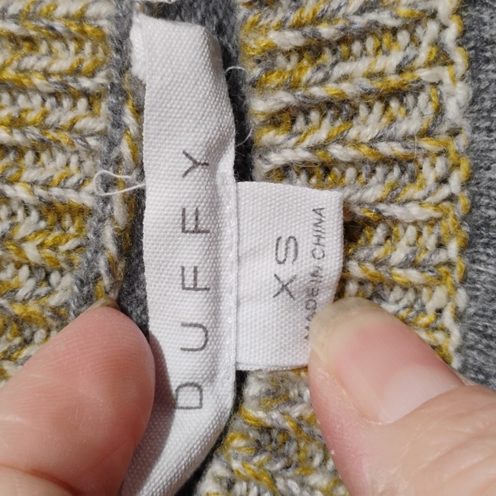 SALE! NWOT Duffy Cashmere Sweater Sz.XS Has A Flaw SEE Pictures (BX13) - Picture 5 of 11